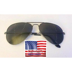Ray Ban RB3025 Gunmetal Aviator Sunglasses W New P